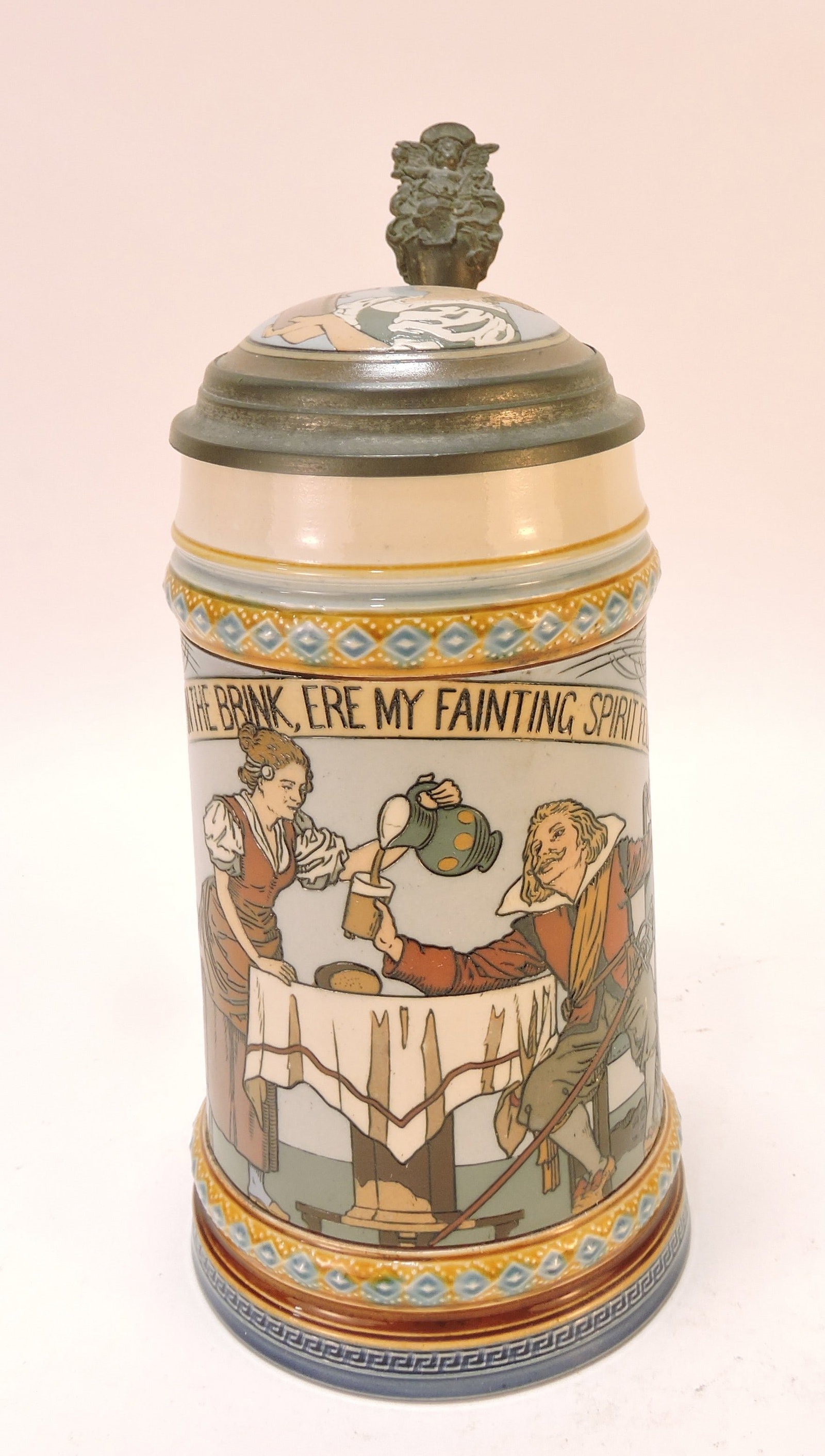 Mettlach #2640 stein, 1/2L, 9 1/2": .