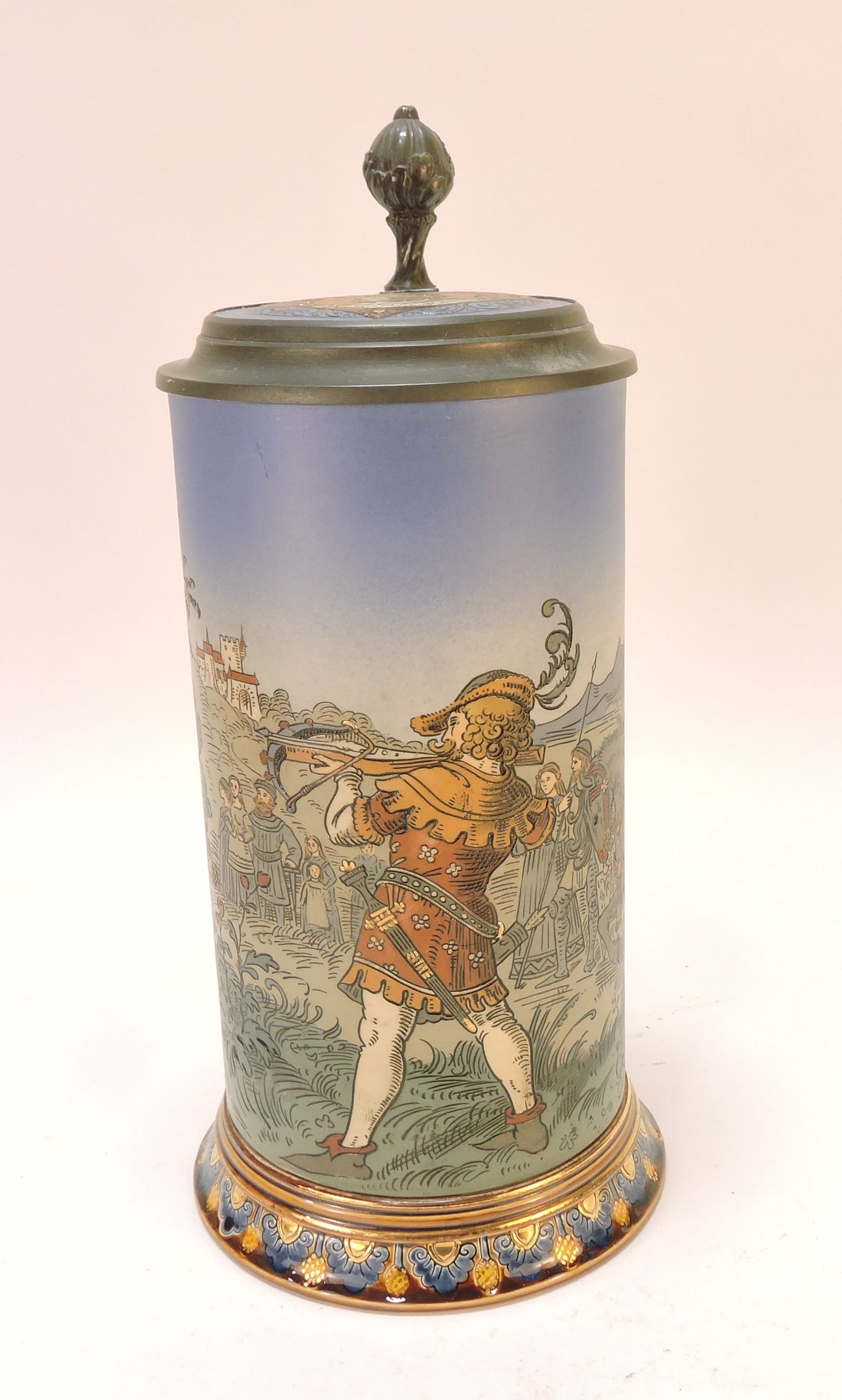 Mettlach stein #2082, 1L, 10 1/2": .