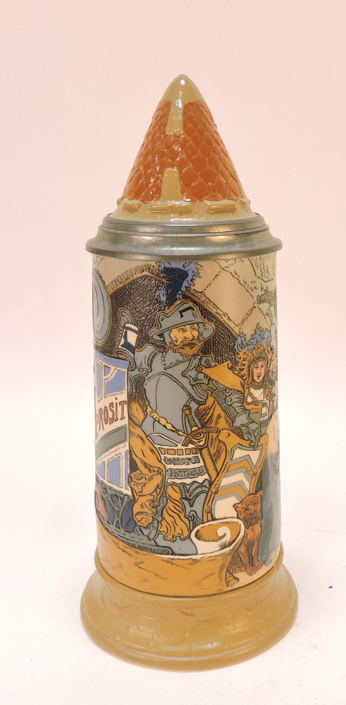 Mettlach stein #2580, 1/2L, 10": .