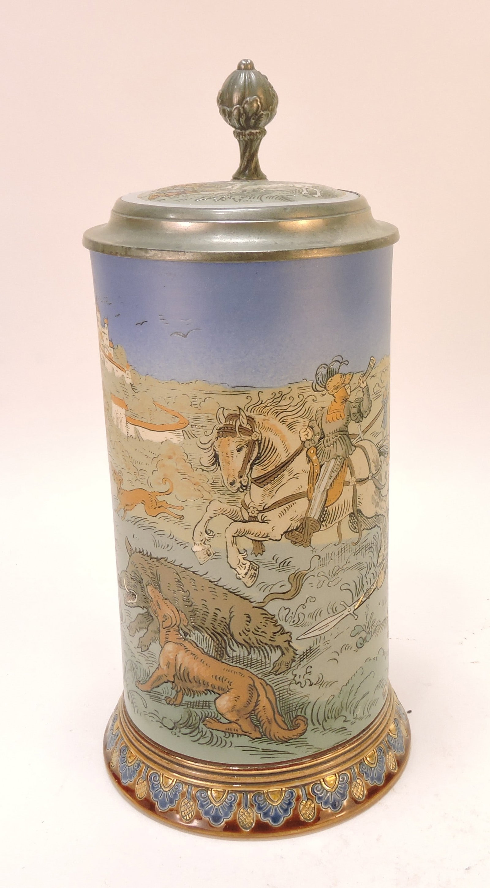 Mettlach stein #2083, 1L, 10 1/2": .