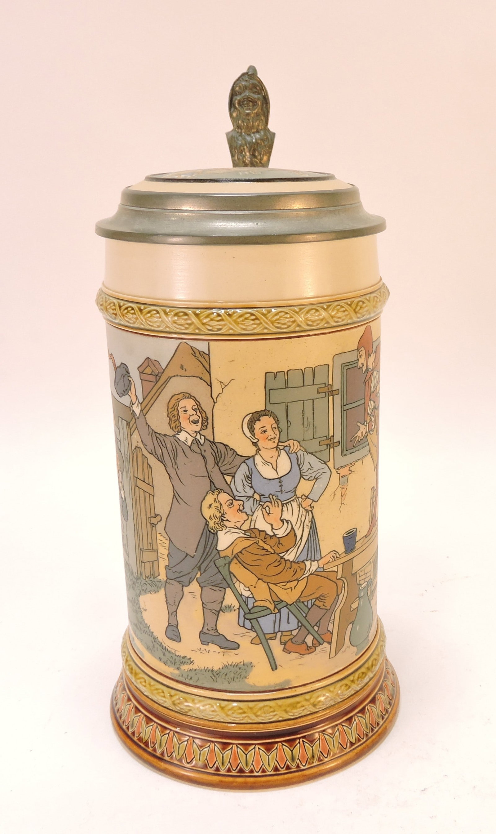 Mettlach stein #2582, 1L, 10": .