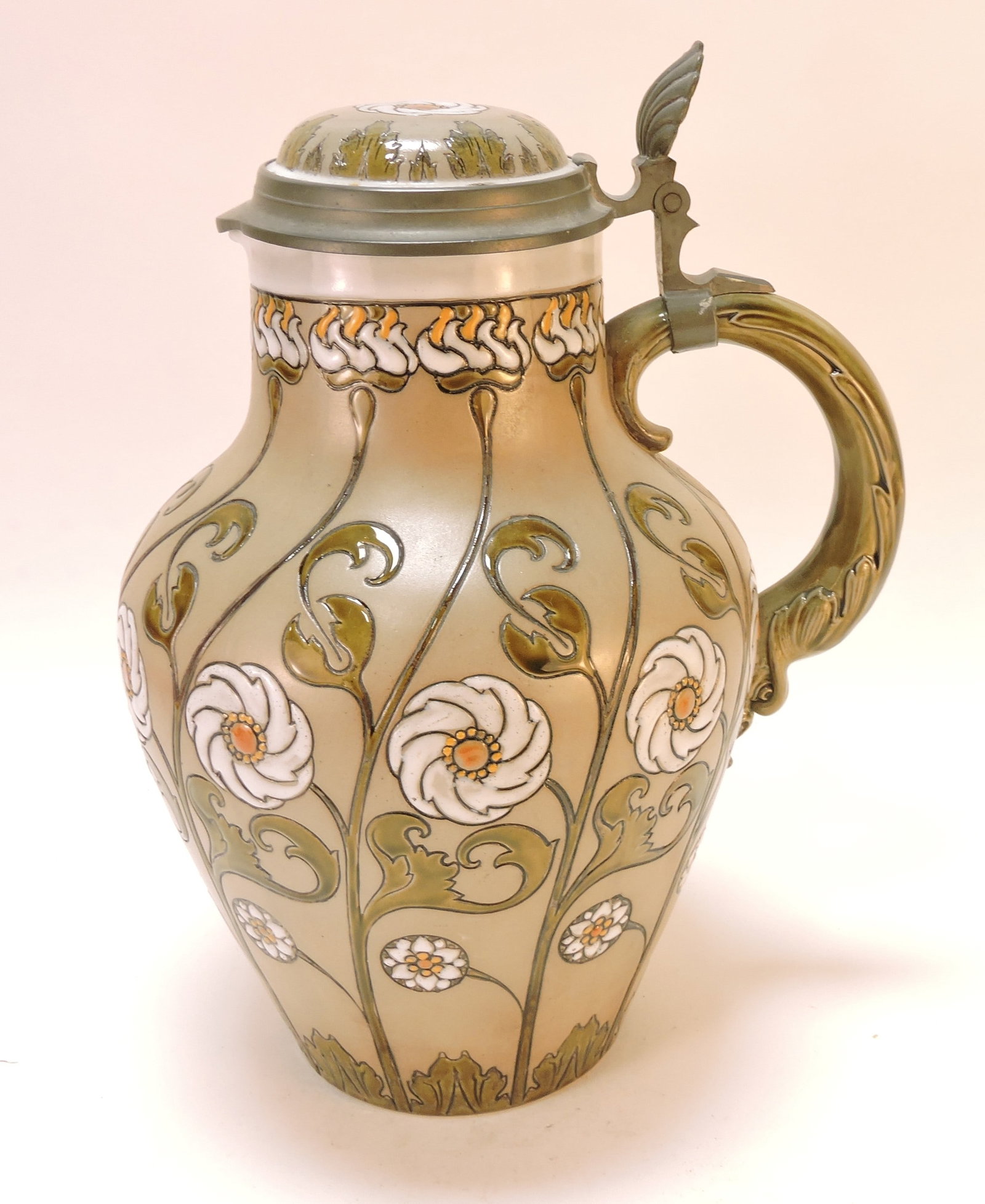 Mettlach jug #2098, 13": .