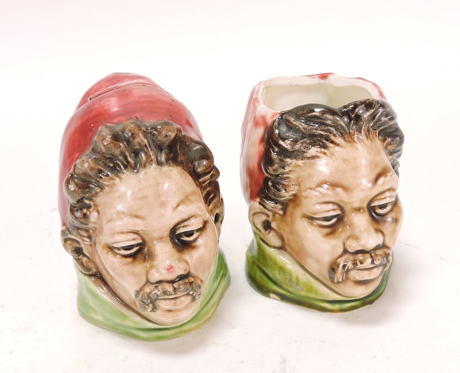 Black Americana majolica bank and (1 of 1)
