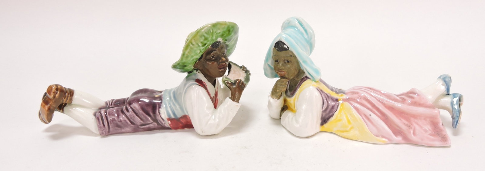 Black Americana majolica recumbent (1 of 1)