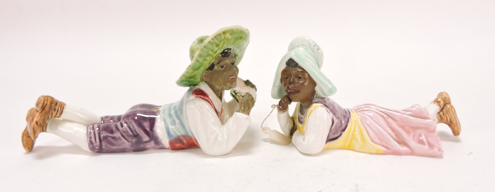Black Americana majolica recumbent (1 of 1)