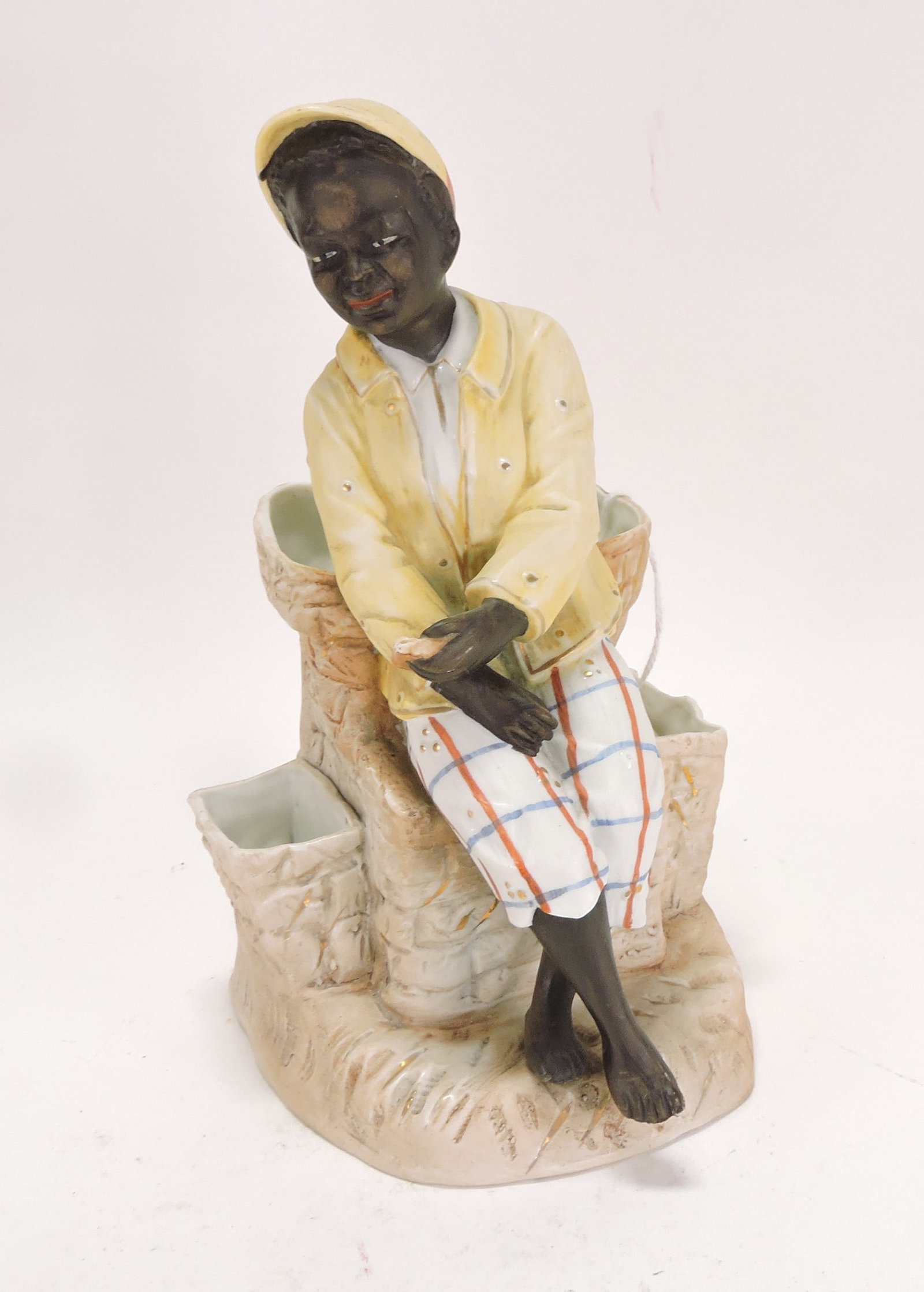 Black Americana bisque figural match (1 of 1)