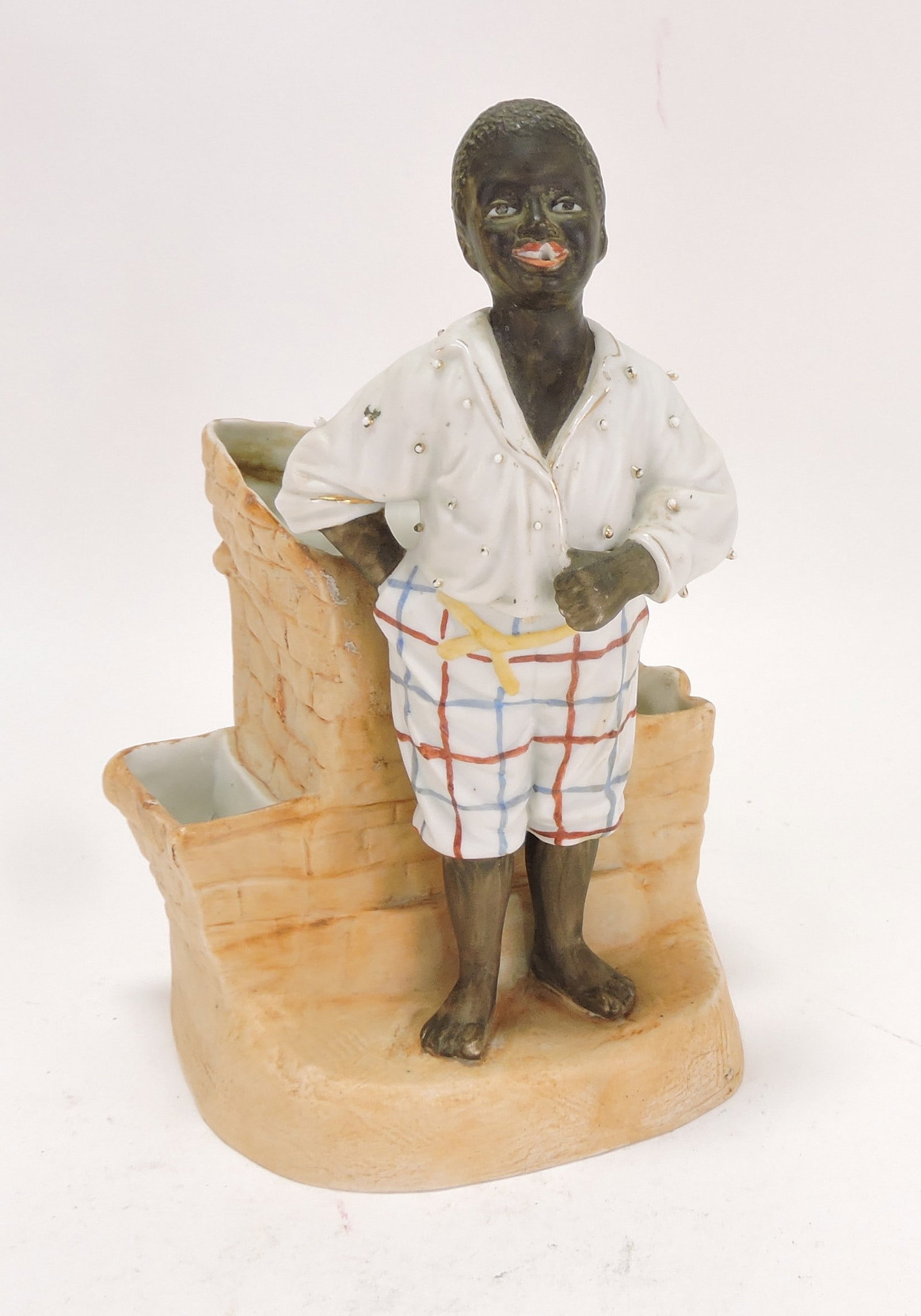 Black Americana bisque figural match (1 of 1)