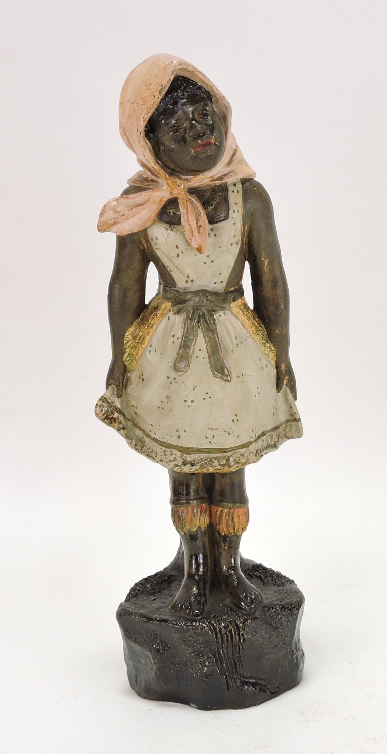 Black Americana terra cotta figure