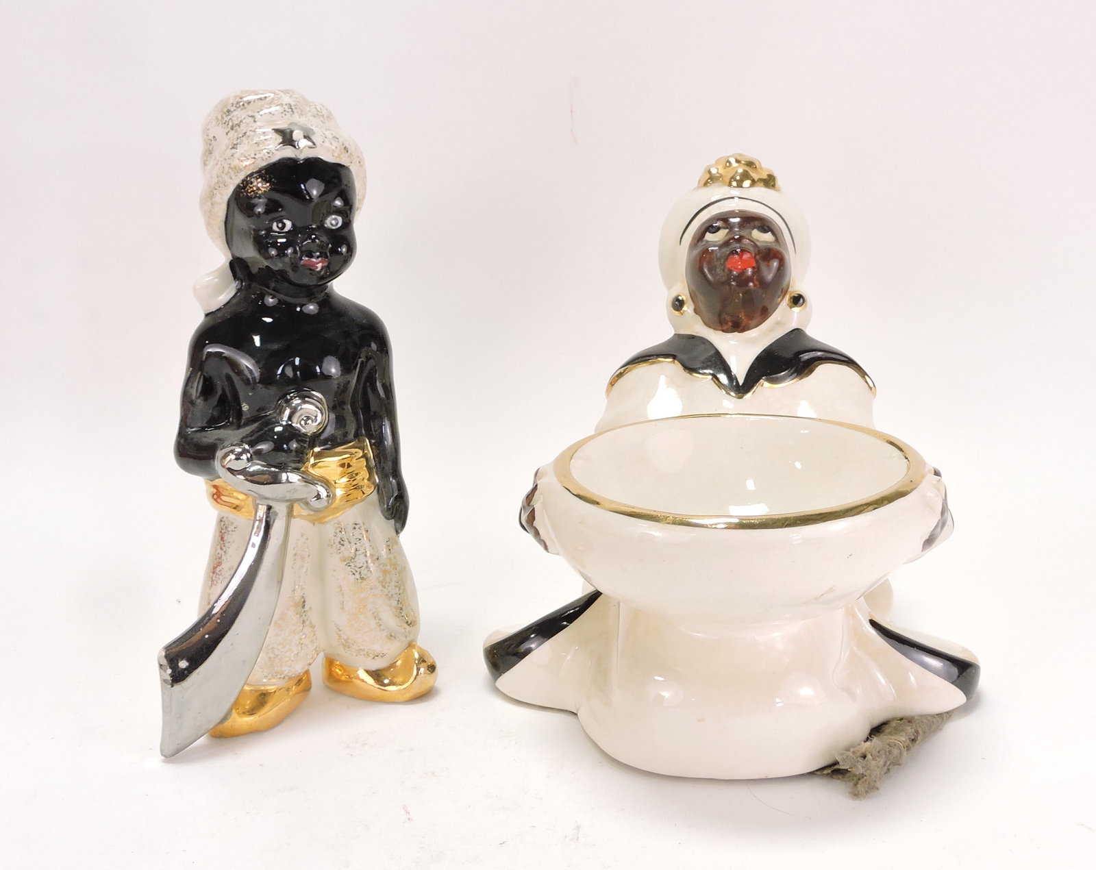 Black Americana lot of 2 ceramic (1 of 1)