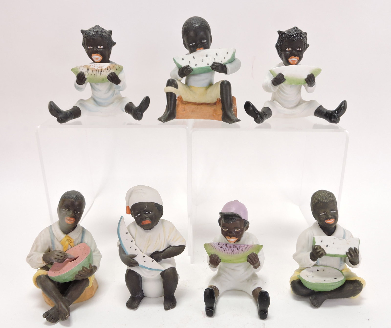 Black Americana bisque lot of 7 figures (1 of 1)