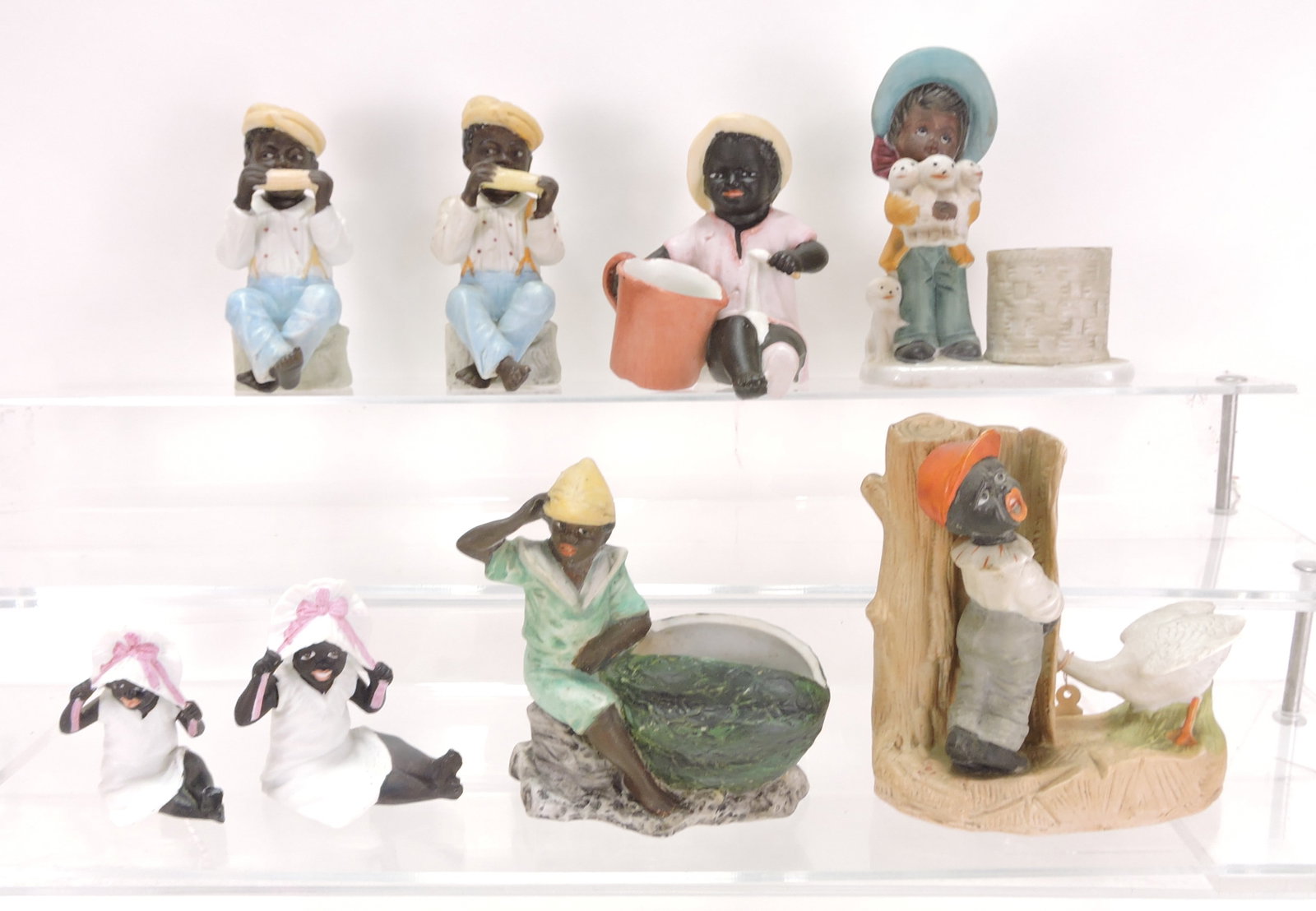 Black Americana bisque lot of 8 (1 of 1)