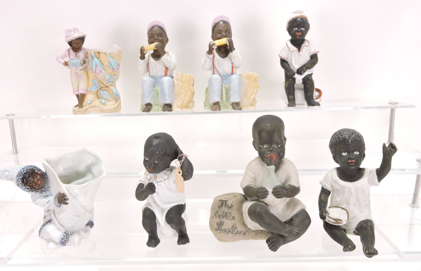 Black Americana bisque lot of 8 (1 of 1)