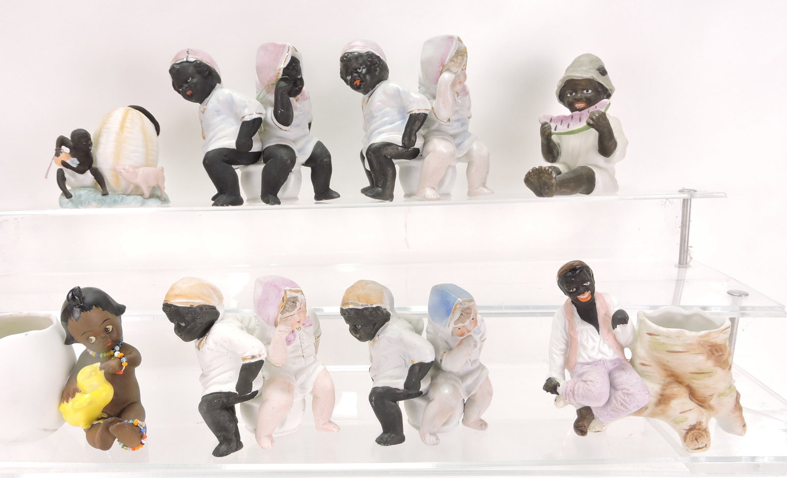 Black Americana bisque lot of 8 (1 of 1)