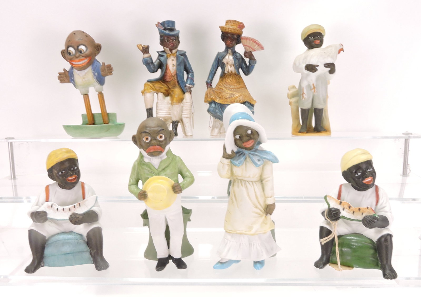 Black Americana bisque lot of 8 (1 of 1)