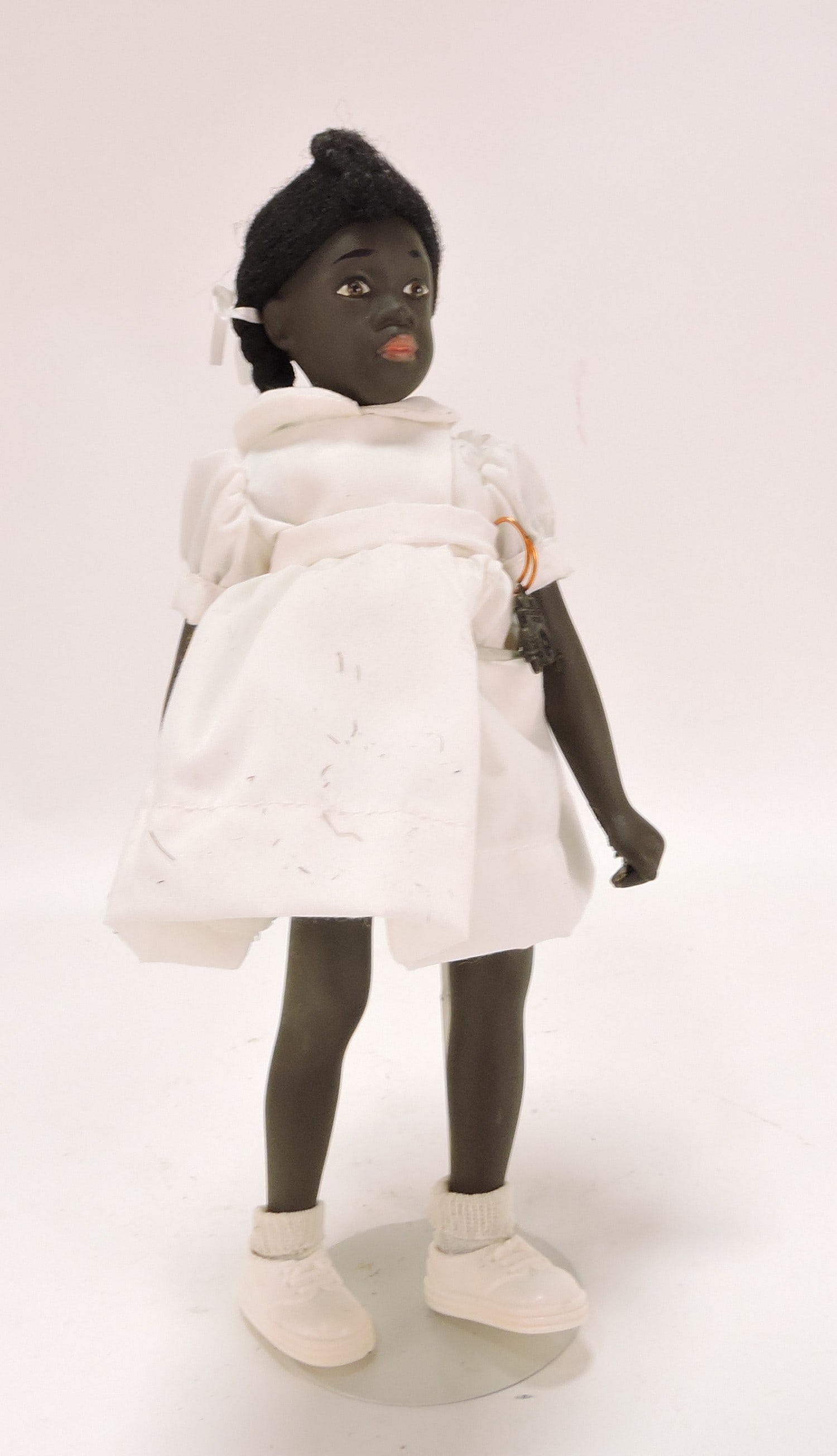 Black Americana bisque doll, 11" (1 of 1)