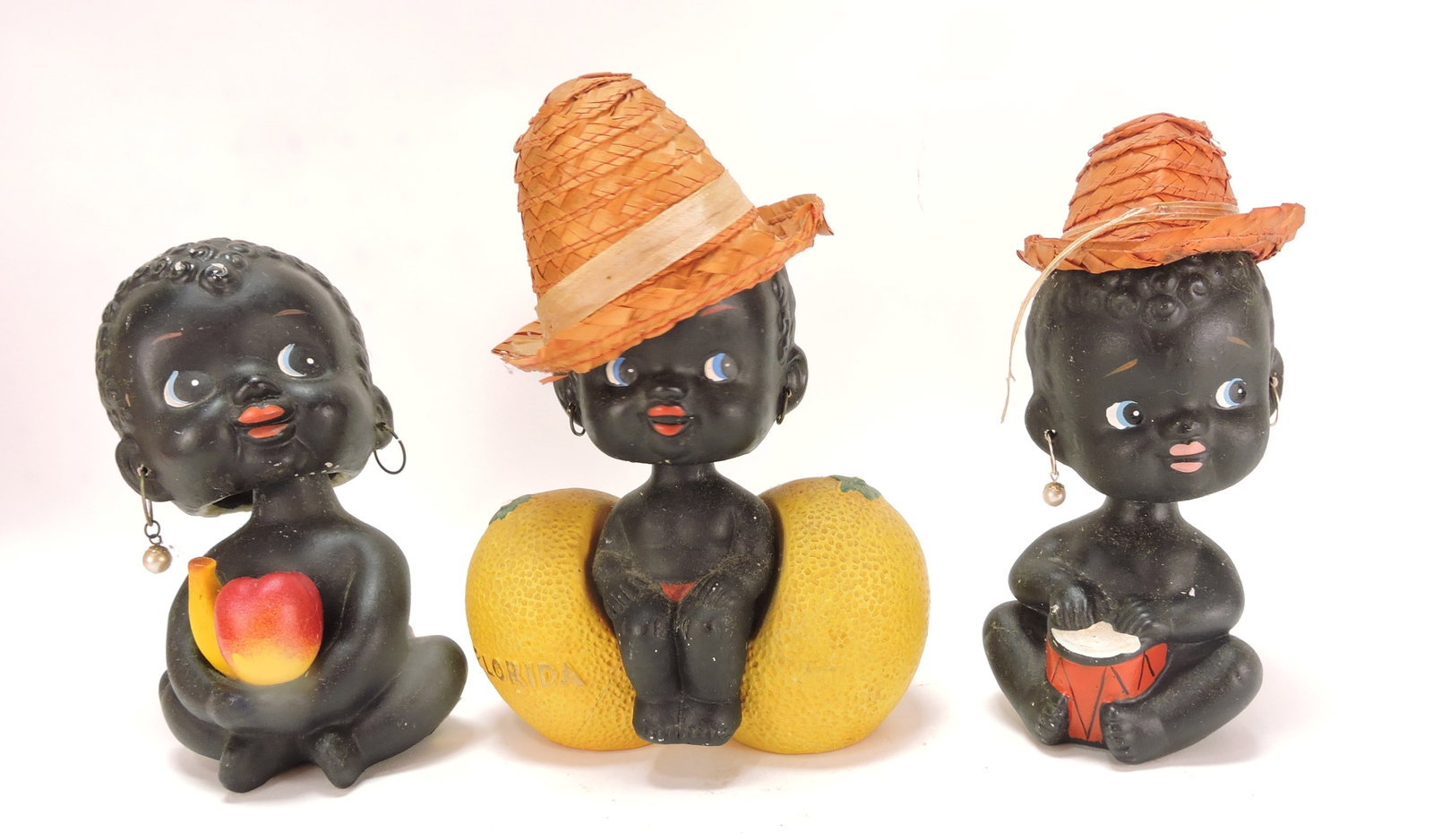Black Americana lot of 3 nodder banks, (1 of 1)