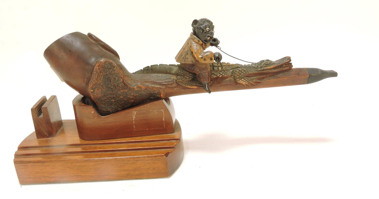Black Americana folk art hand carved (1 of 3)