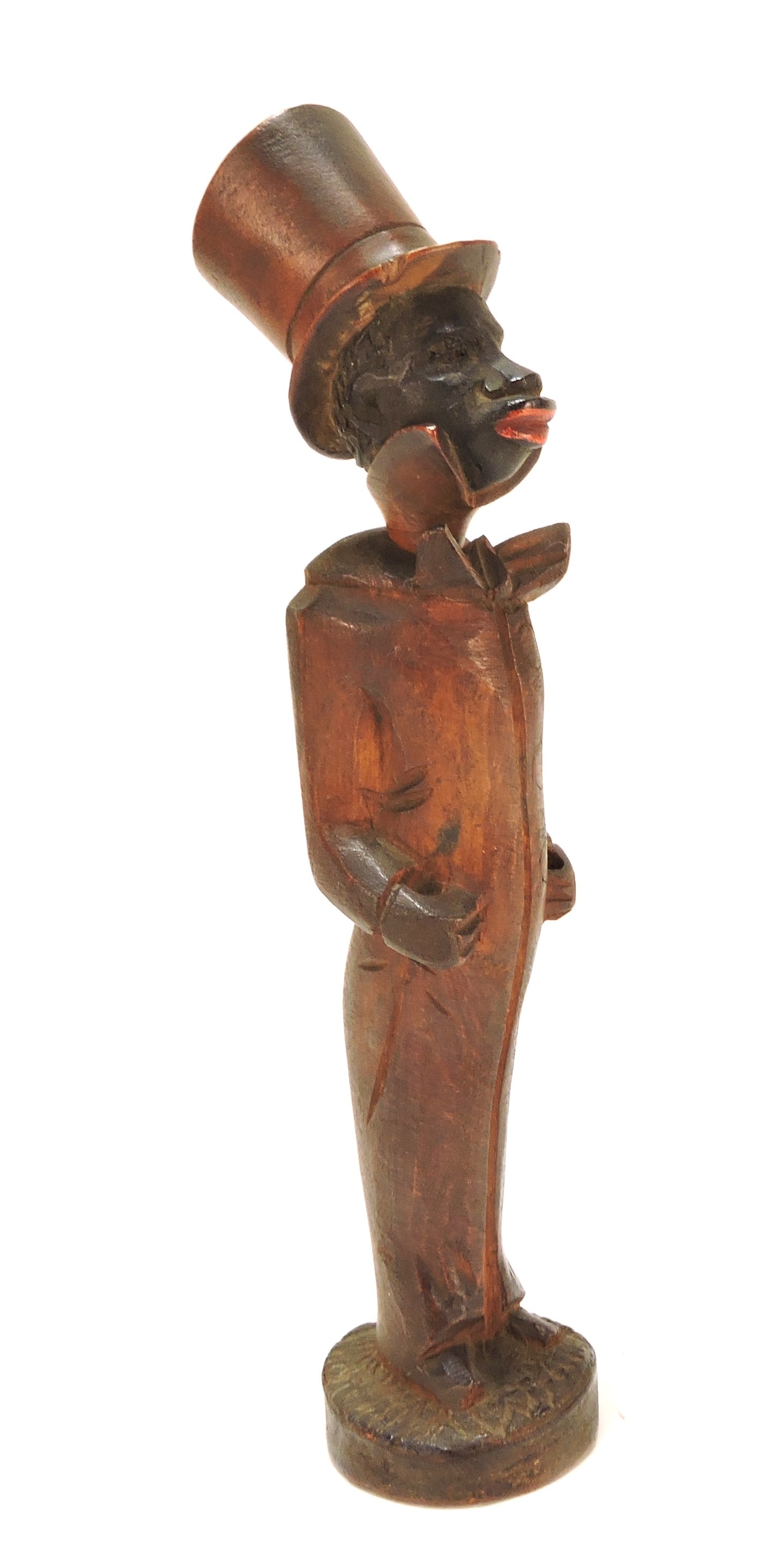 Black Americana folk art hand carved (1 of 2)