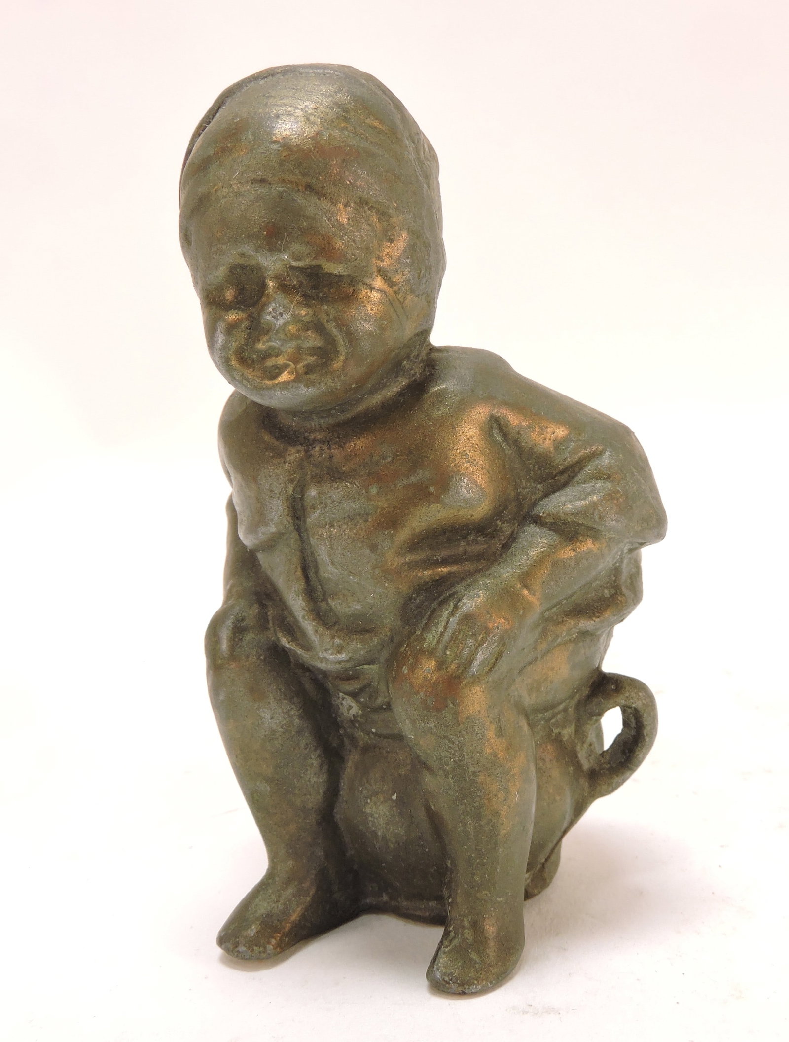Black Americana bronze figure of boy (1 of 1)