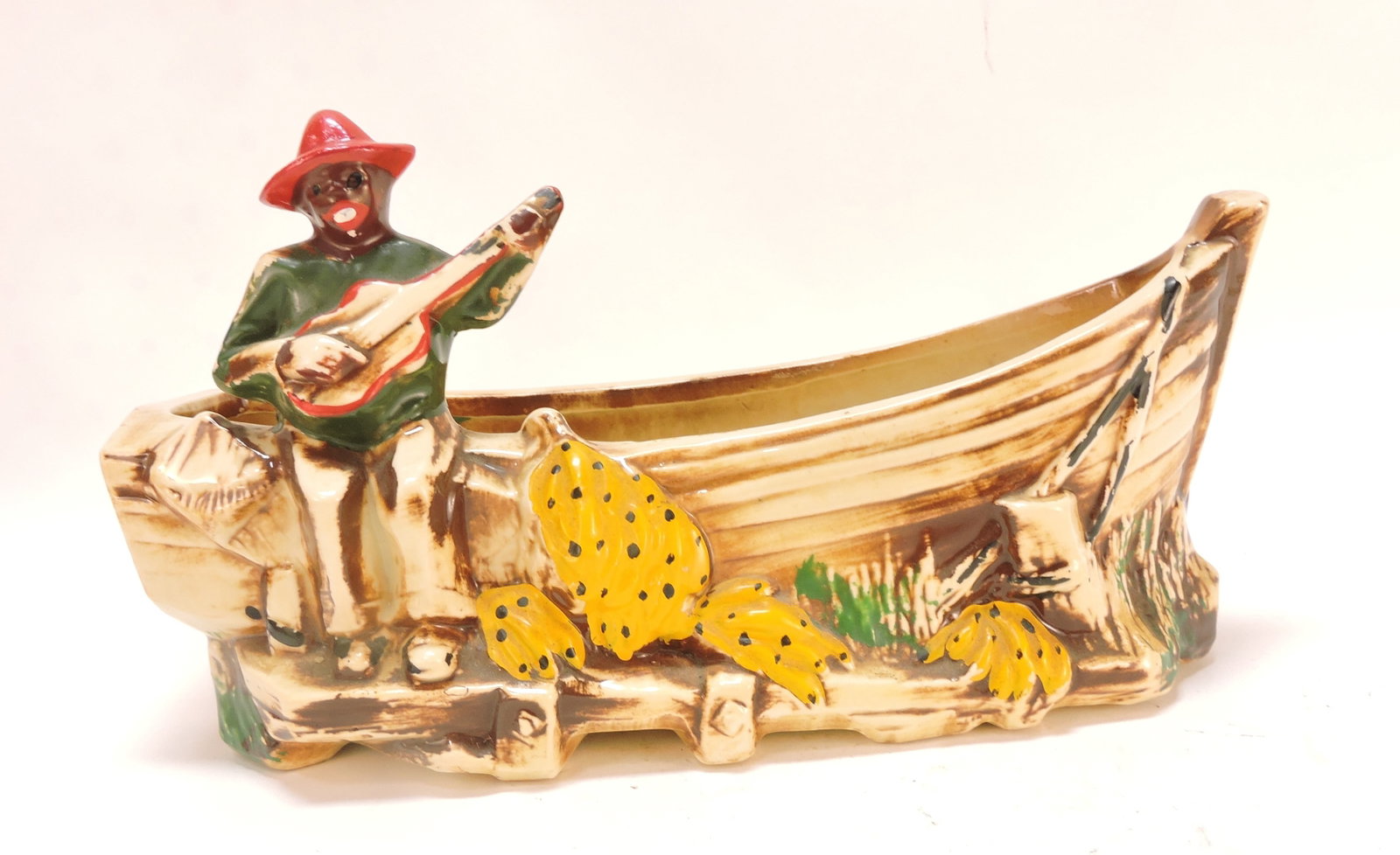 Black Americana McCoy figural planter,