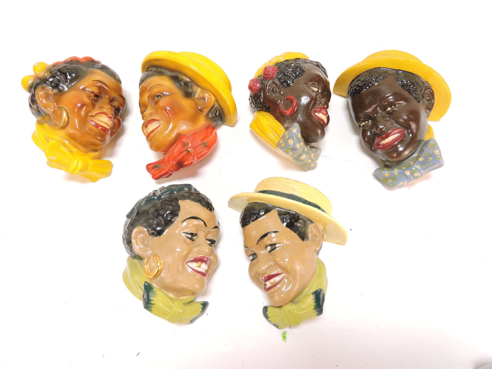 Black Americana chalkware lot of 3 (1 of 1)