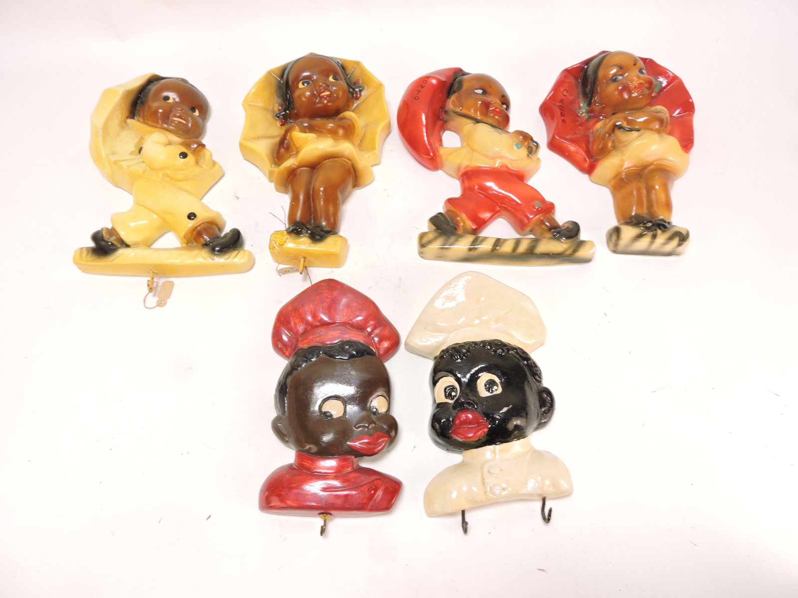 Black Americana chalkware lot of 3 (1 of 1)