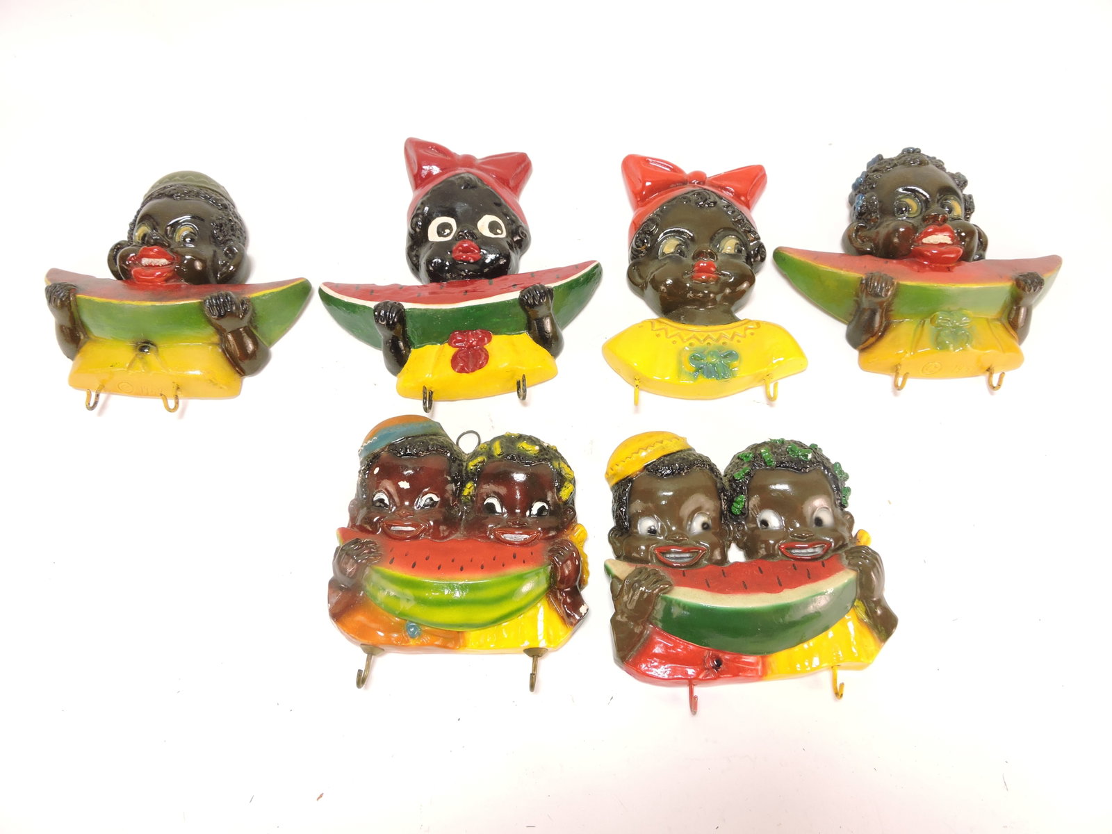 Black Americana chalkware lot of 3 (1 of 1)