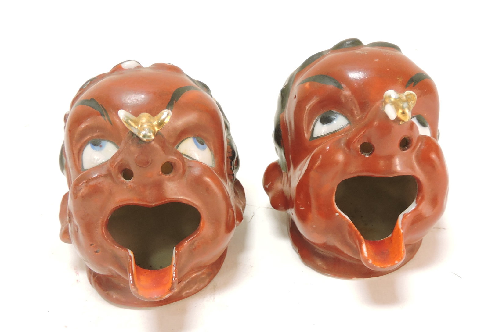 Black Americana porcelain pair of (1 of 1)