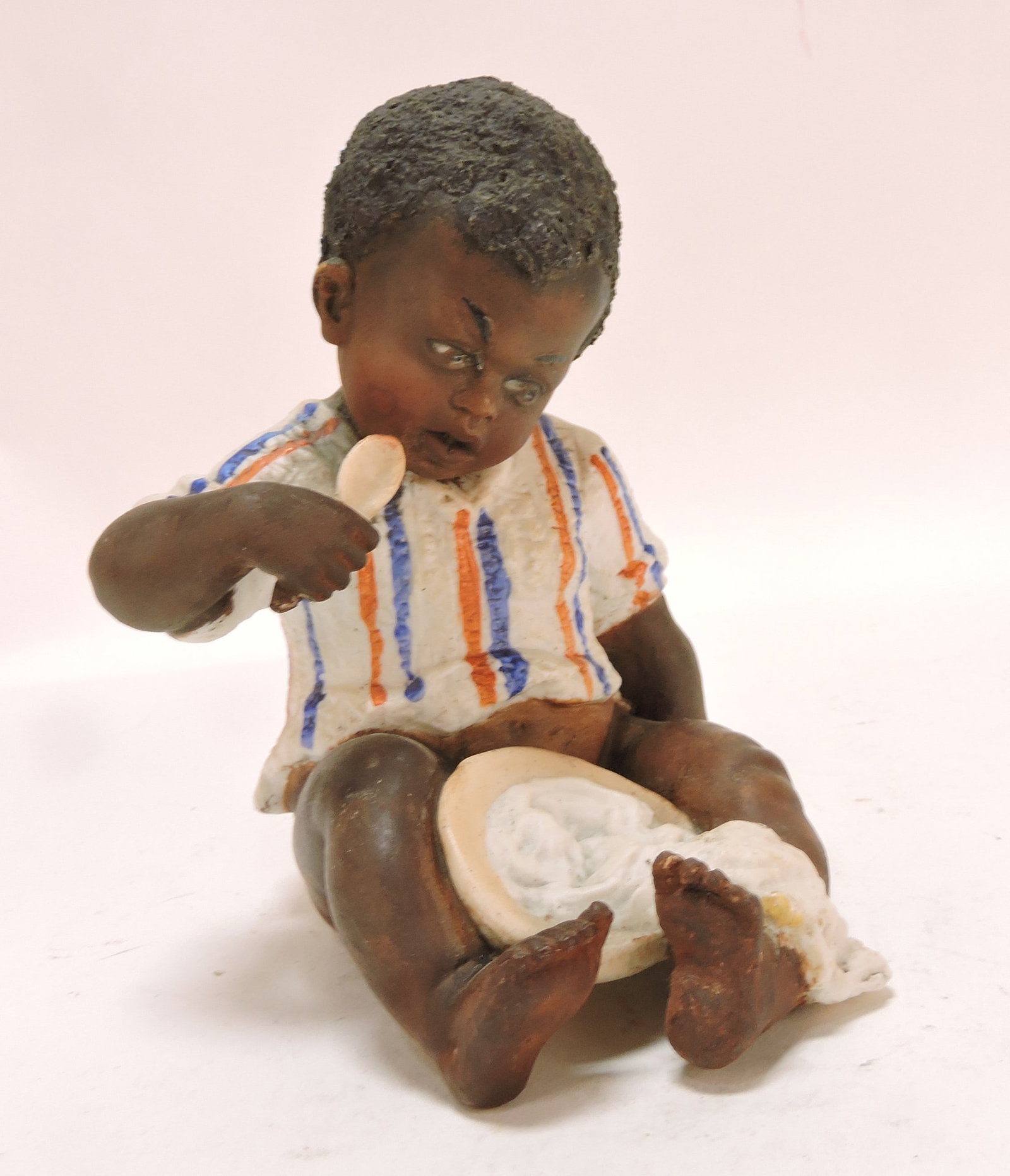 Black Americana bisque figure of boy