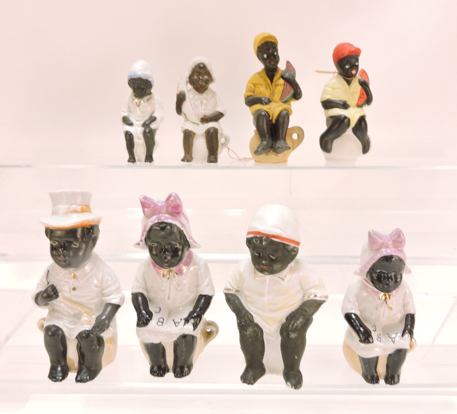Black Americana bisque lot of 8 (1 of 1)