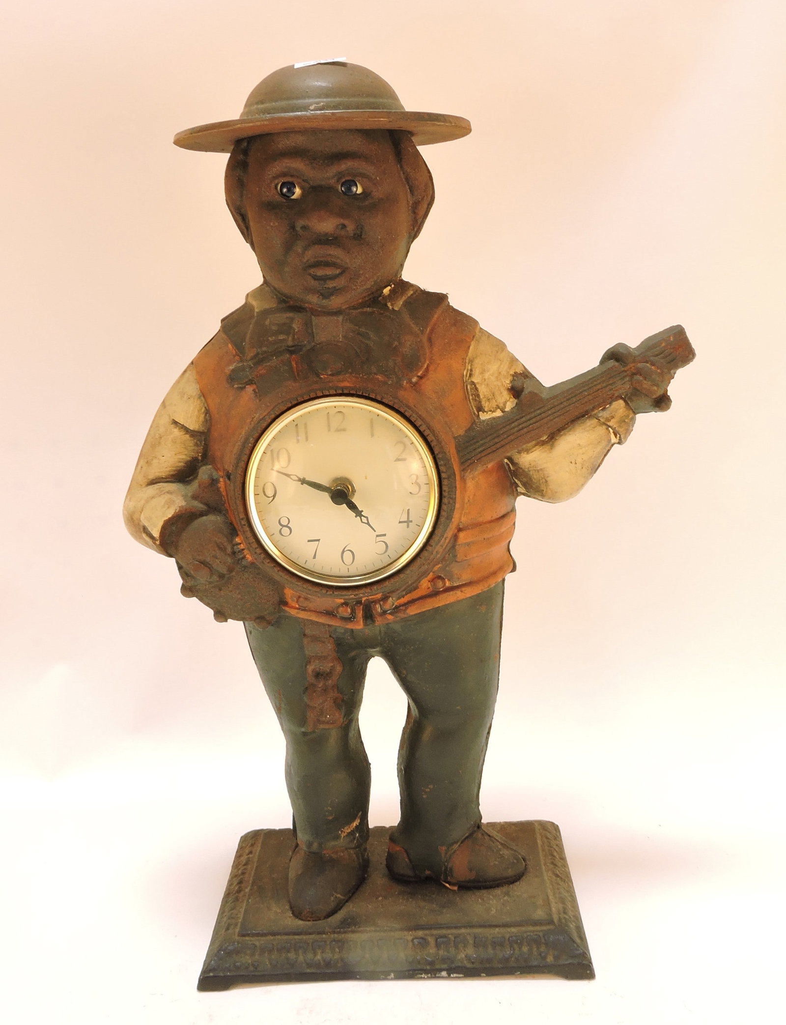 Black Americana cast iron banjo player (1 of 1)