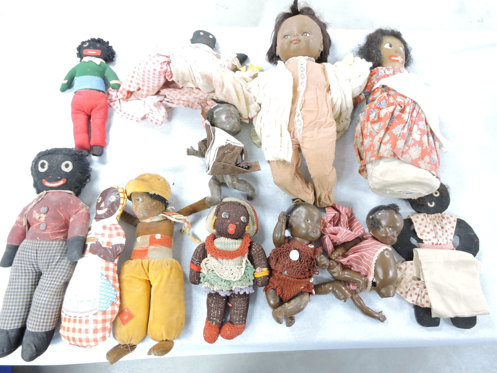 Black Americana lot of 12 assorted dolls (1 of 1)
