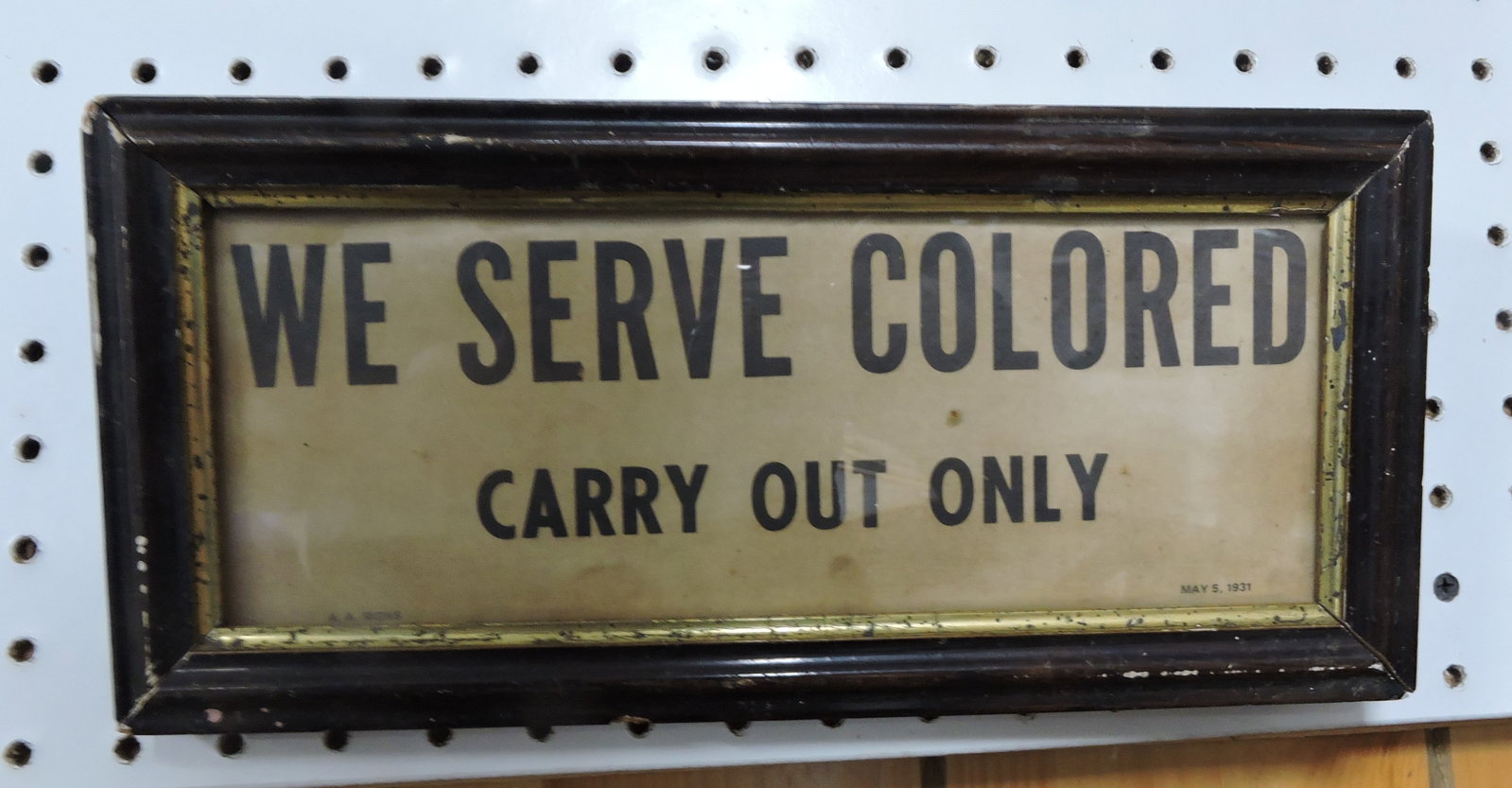Black Americana sign: .
