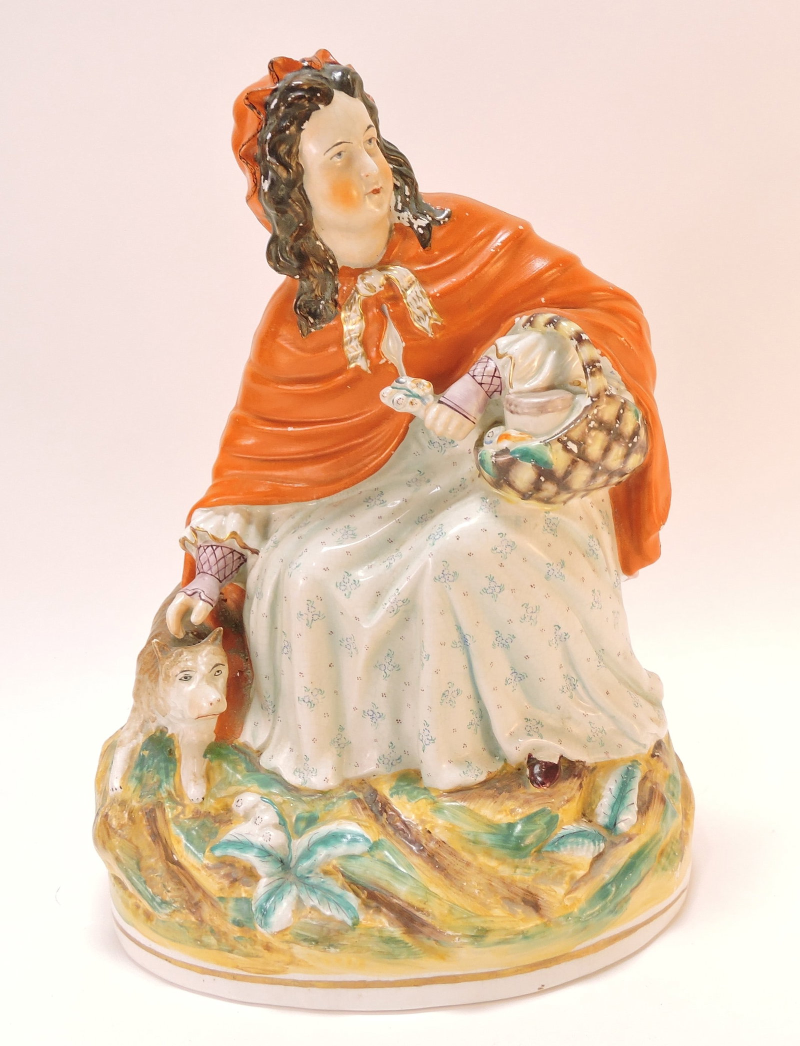 Staffordshire large figure of Red Riding (1 of 1)