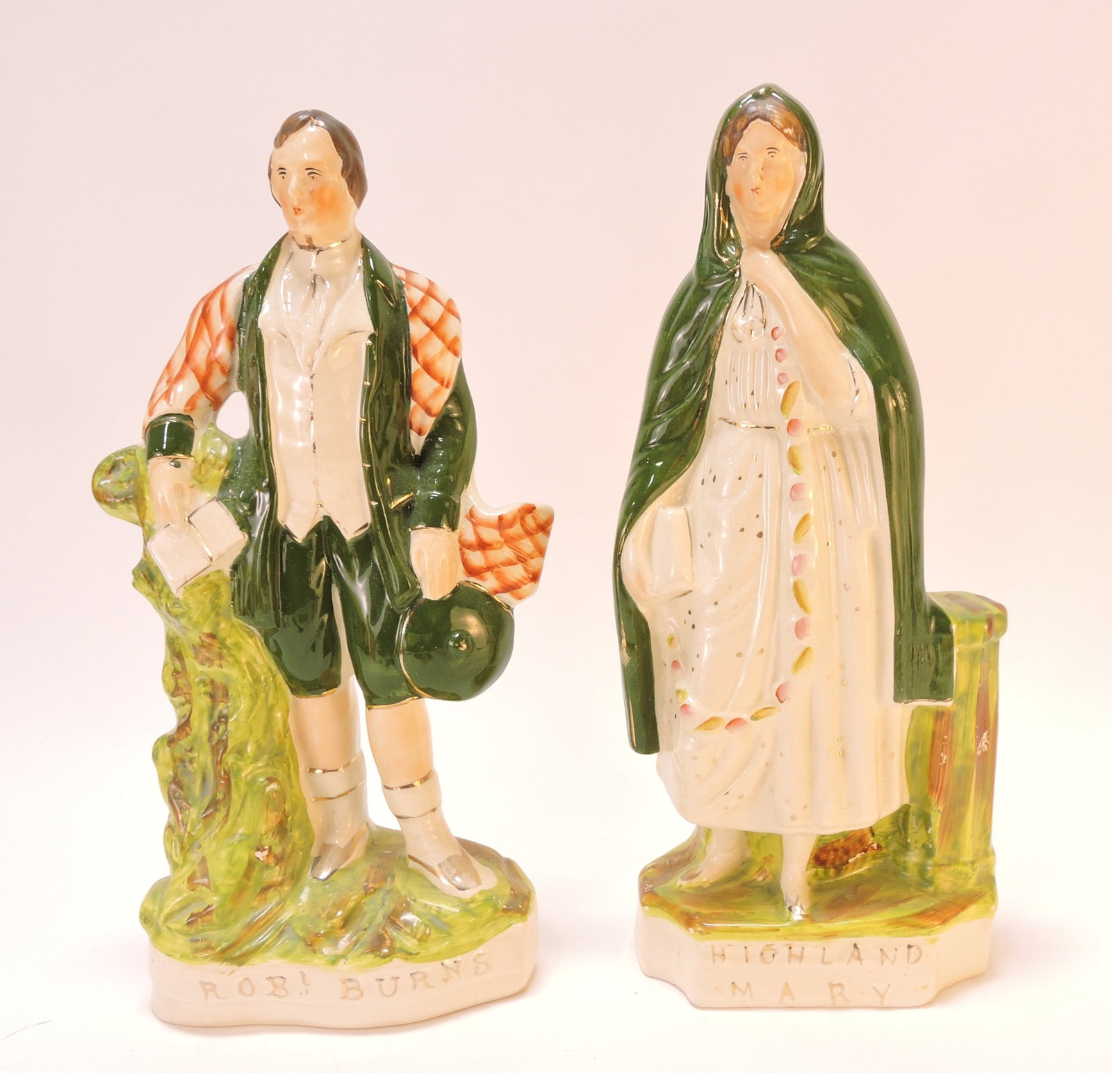 Staffordshire pair of figures, 'Rob Burns' (1 of 1)