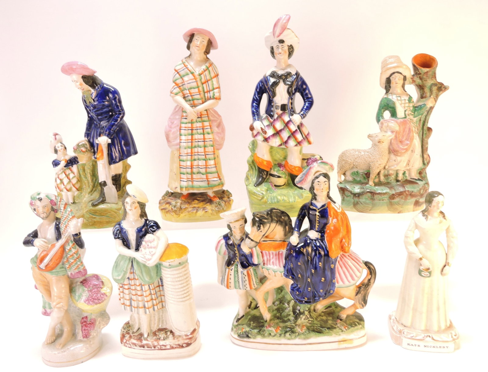 Staffordshire lot of 8 figures, (1 of 1)