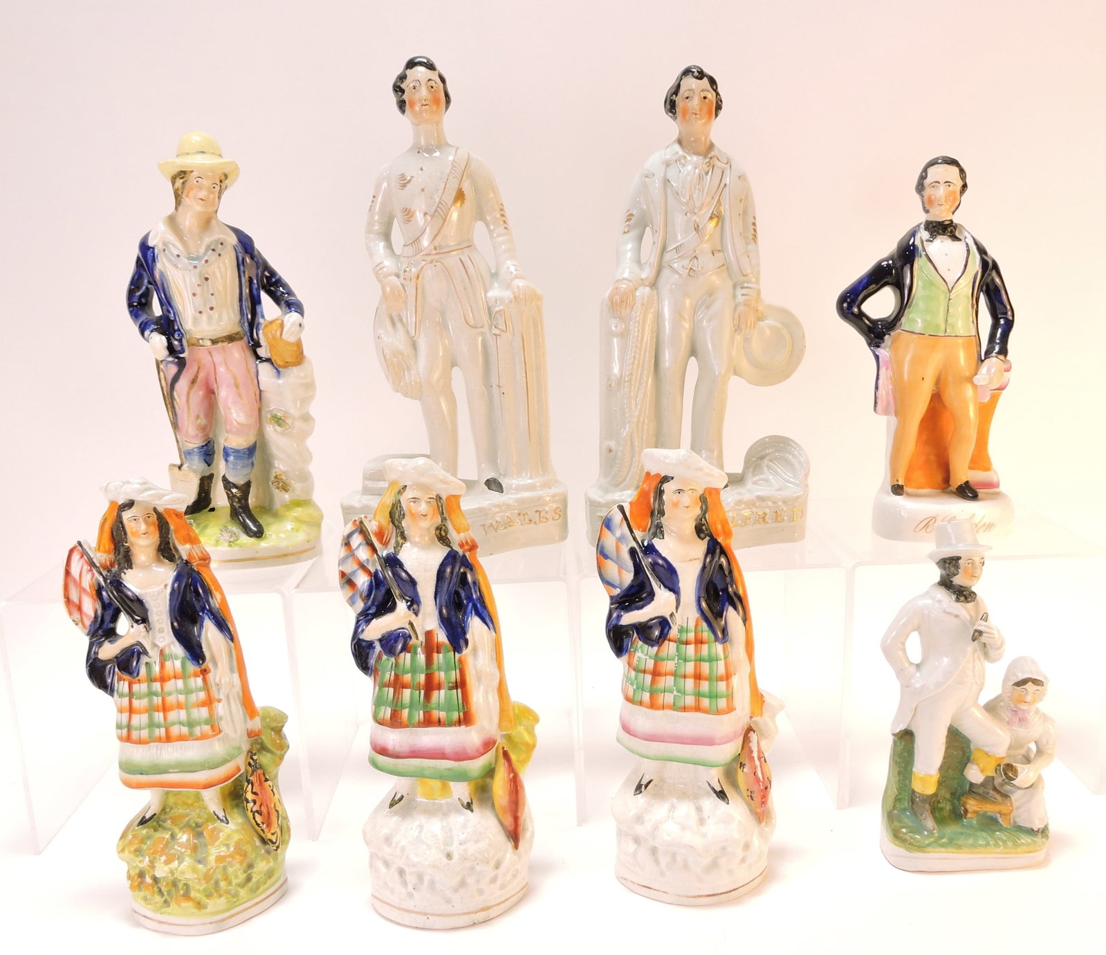Staffordshire lot of 8 figures, (1 of 1)