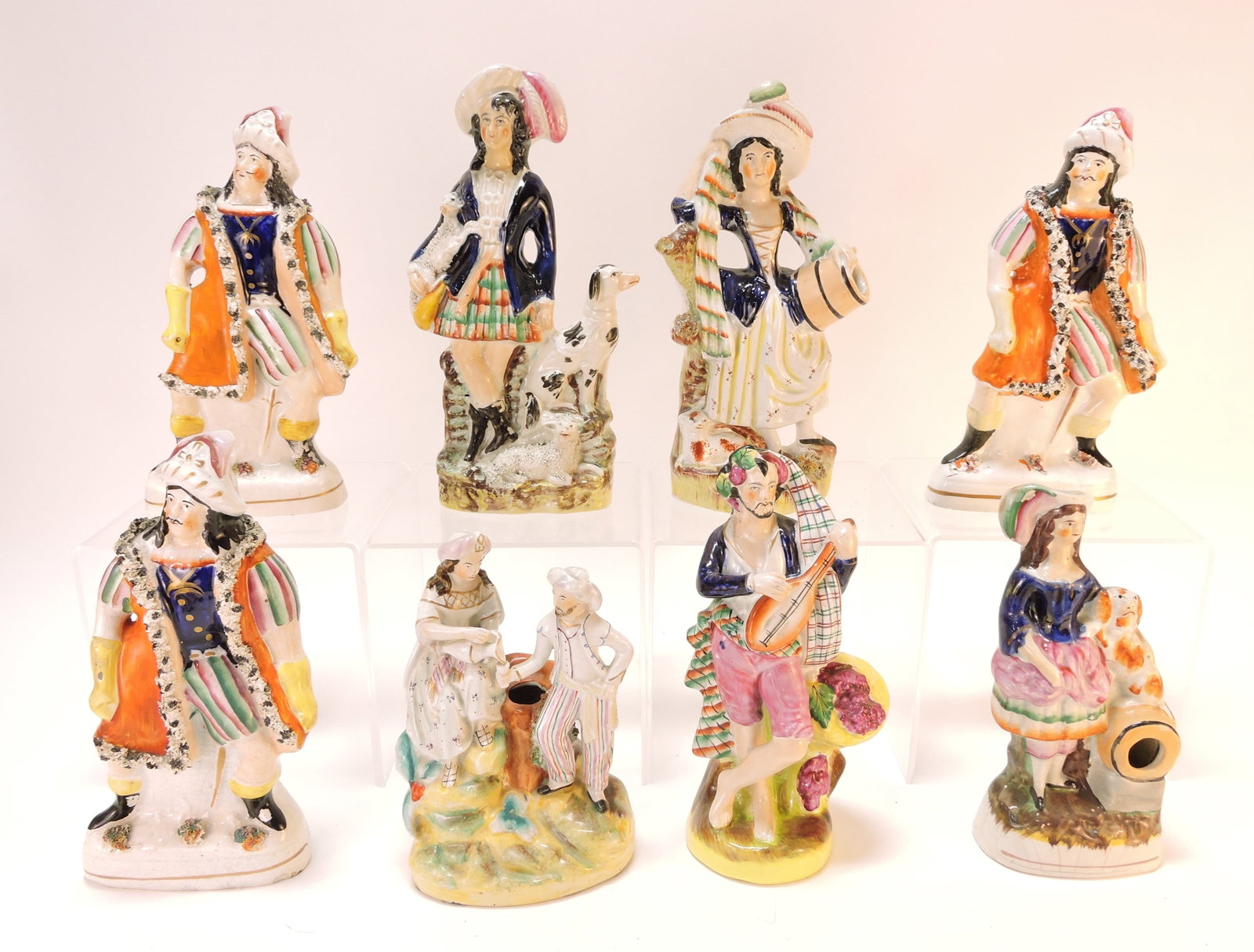 Staffordshire lot of 8 figures, (1 of 1)