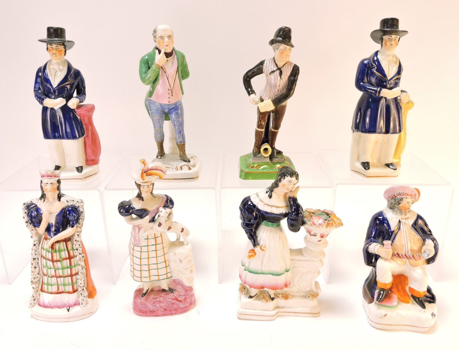Staffordshire lot of 8 figures, (1 of 1)