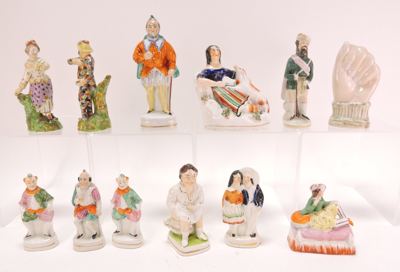 Staffordshire lot of 12 figures, (1 of 1)