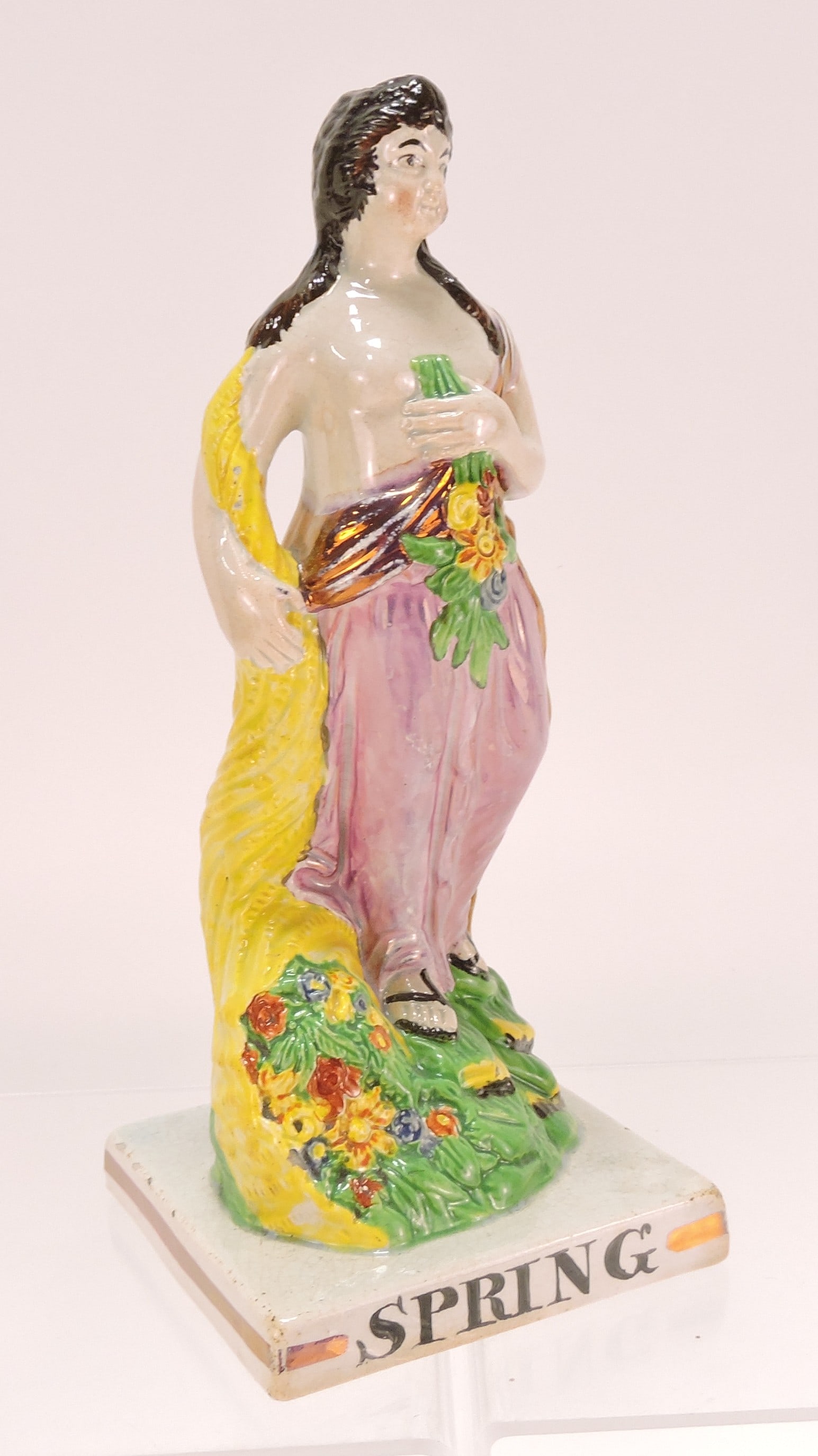 Staffordshire pink luster 'Spring' (1 of 1)