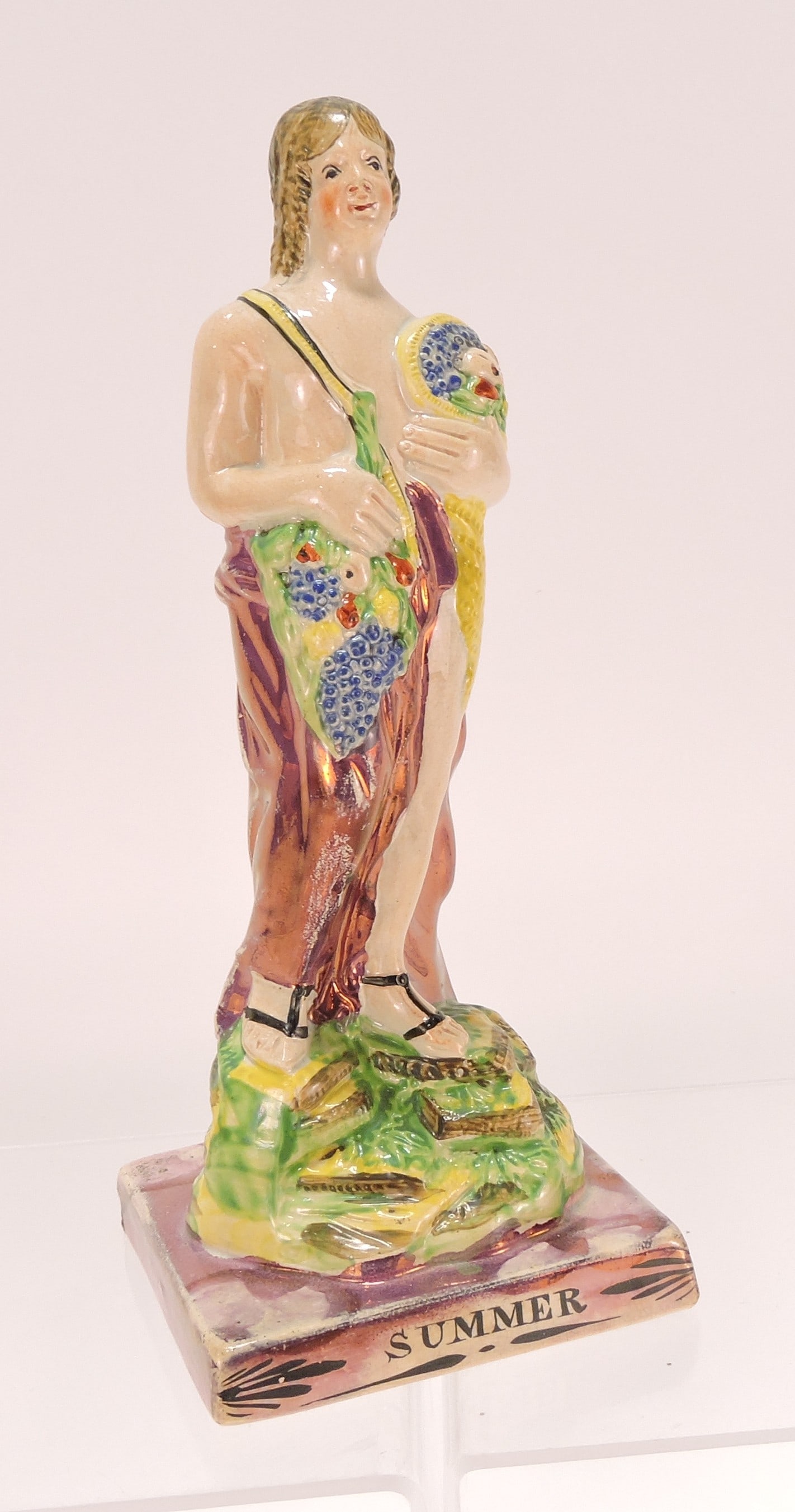 Staffordshire pink luster 'Summer' (1 of 1)