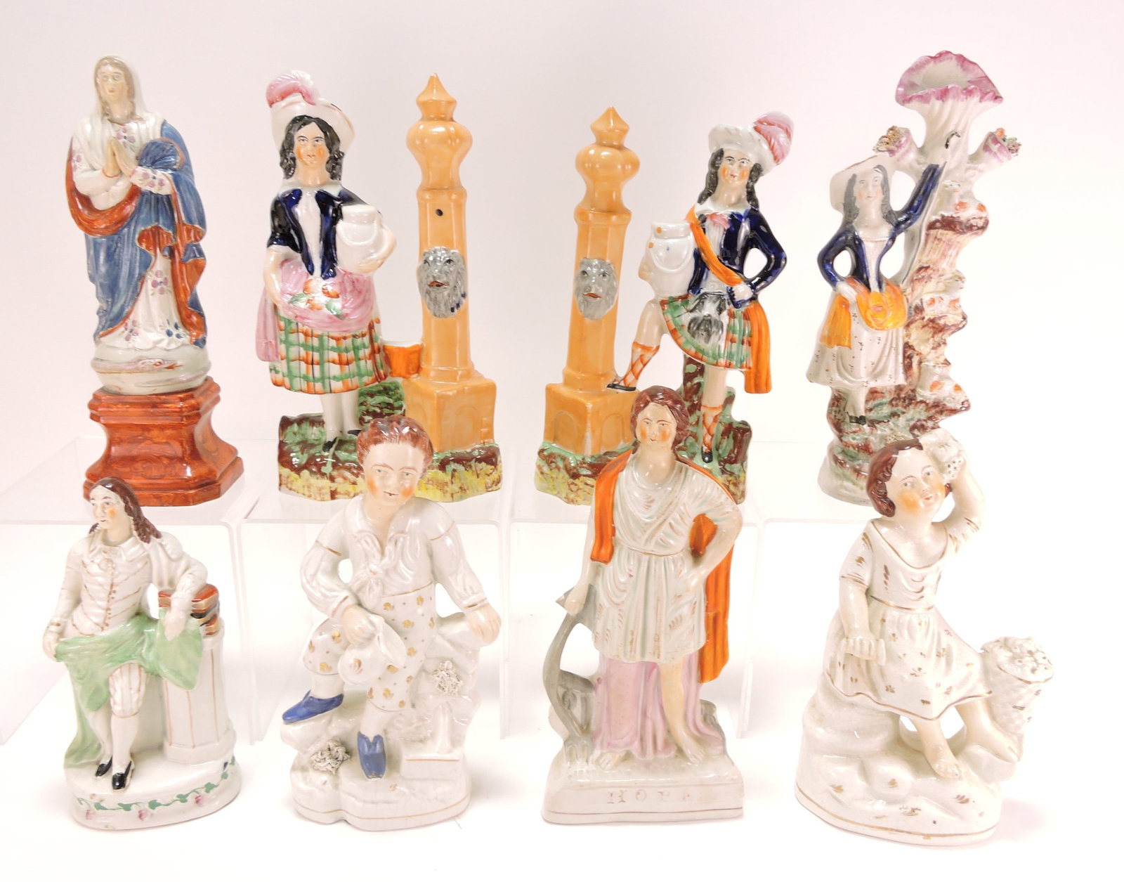 Staffordshire lot of 8 figures, (1 of 1)