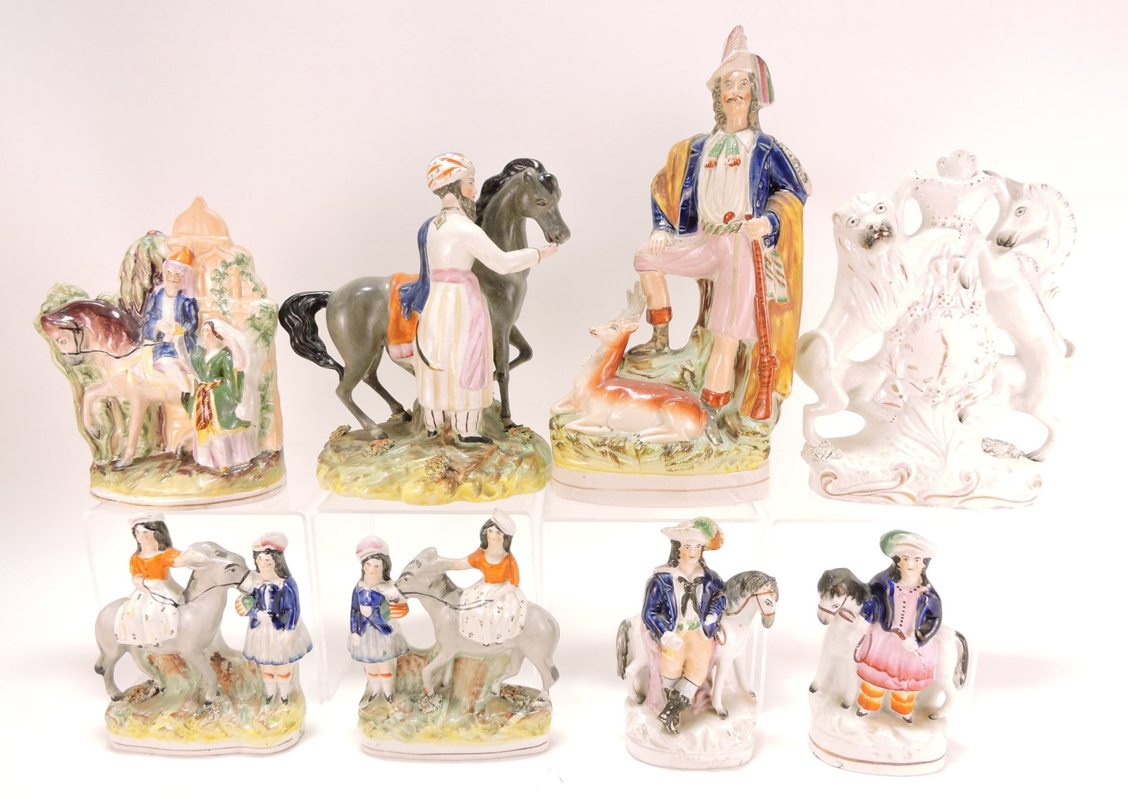 Staffordshire lot of 8 figures, (1 of 1)