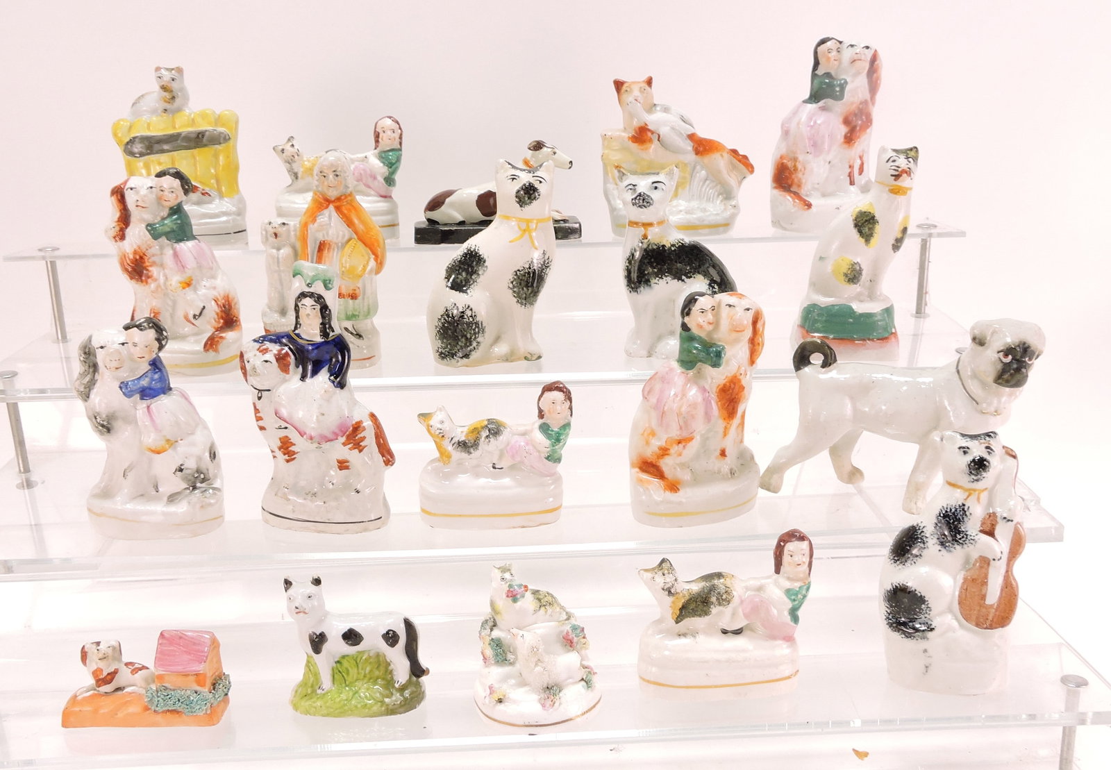 Staffordshire lot of 20 miniatures - (1 of 1)