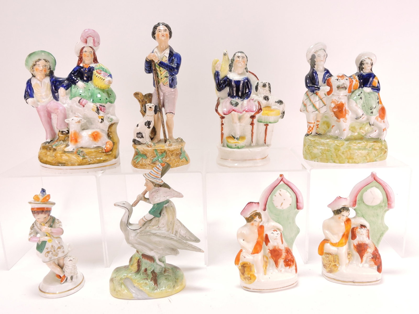 Staffordshire lot of 8 figures, (1 of 1)