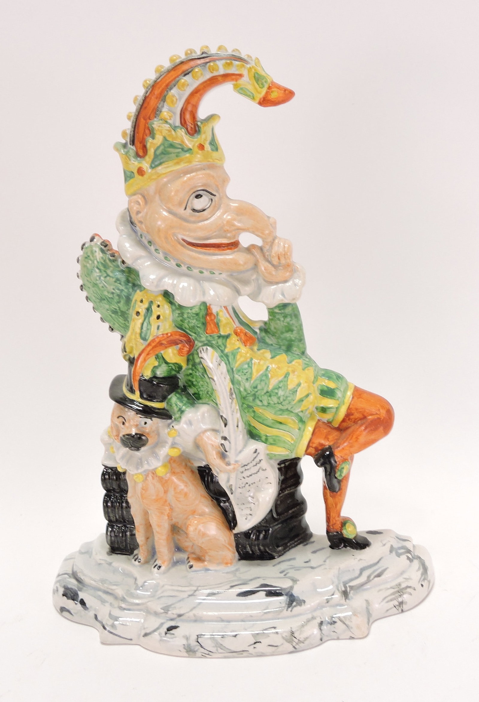 Staffordshire 'Punch & Toby' figure, (1 of 1)