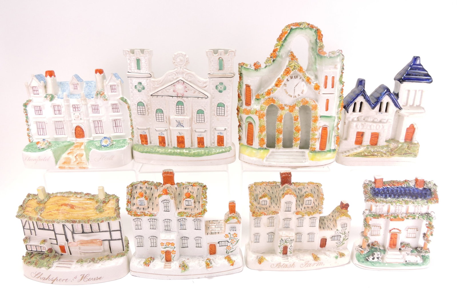Staffordshire lot of 8 building figures, (1 of 1)