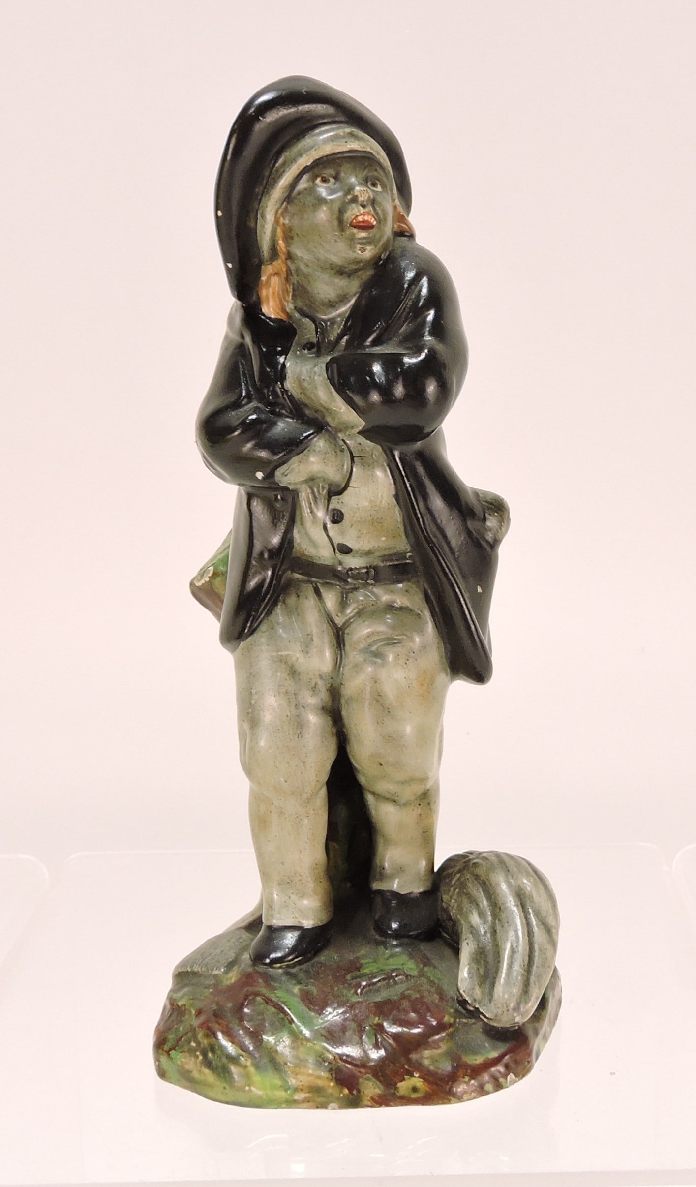 Staffordshire 'Chimney Sweep' figure,: 7"