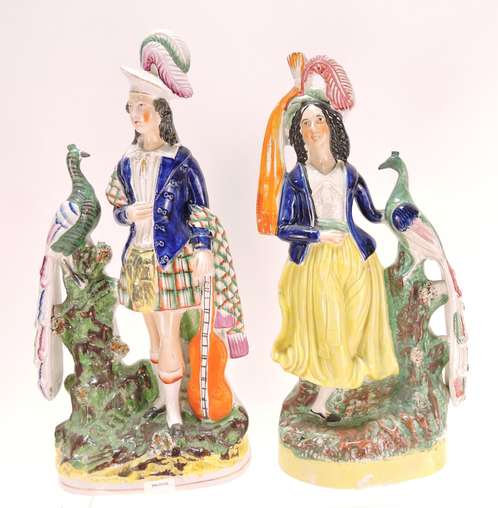 Staffordshire pair of Royal children with (1 of 1)